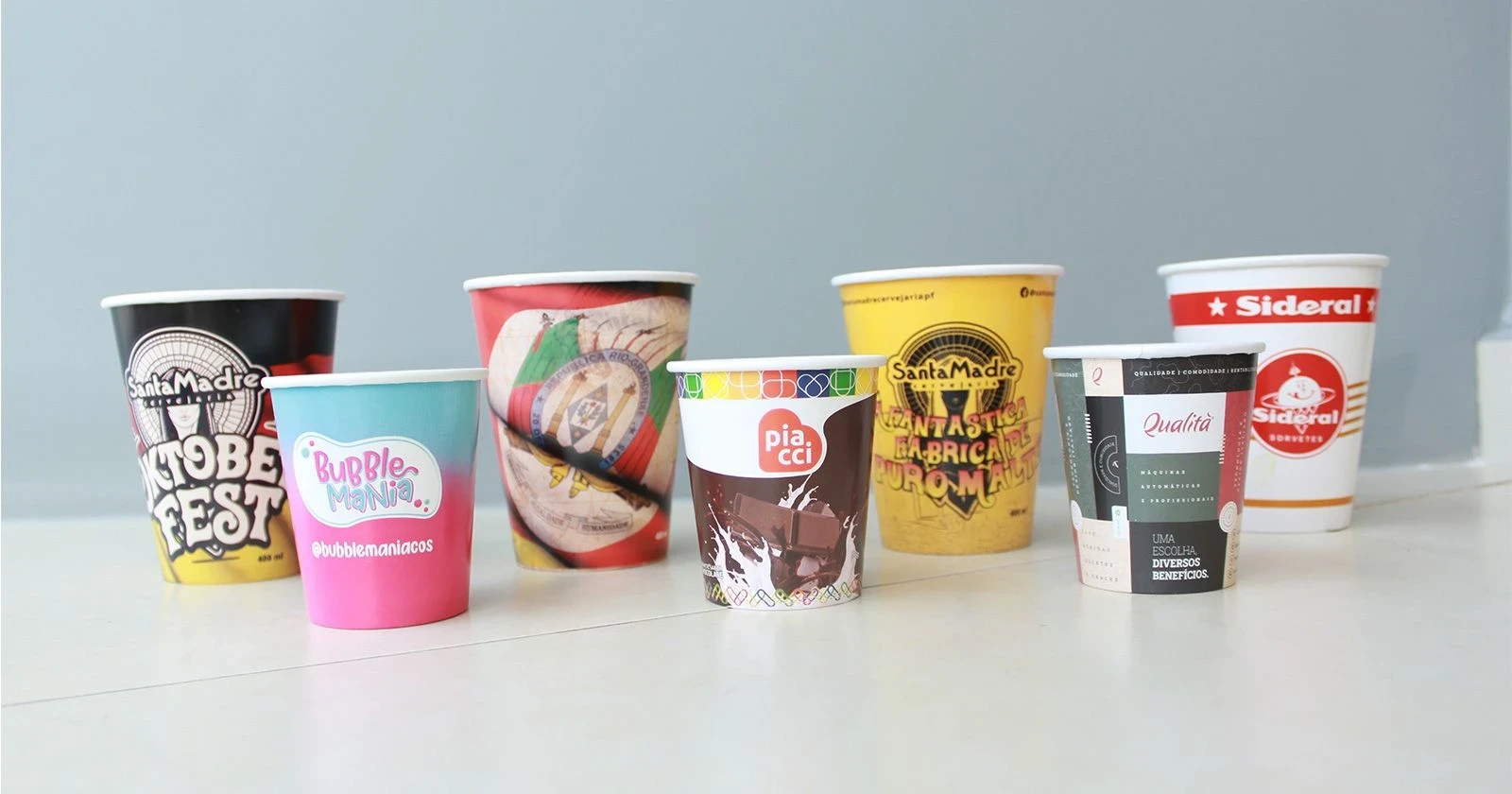 Copos personalizados de papel: descubra as melhores opções sustentáveis na Box.Be